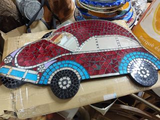 Coche de adorno de cristal