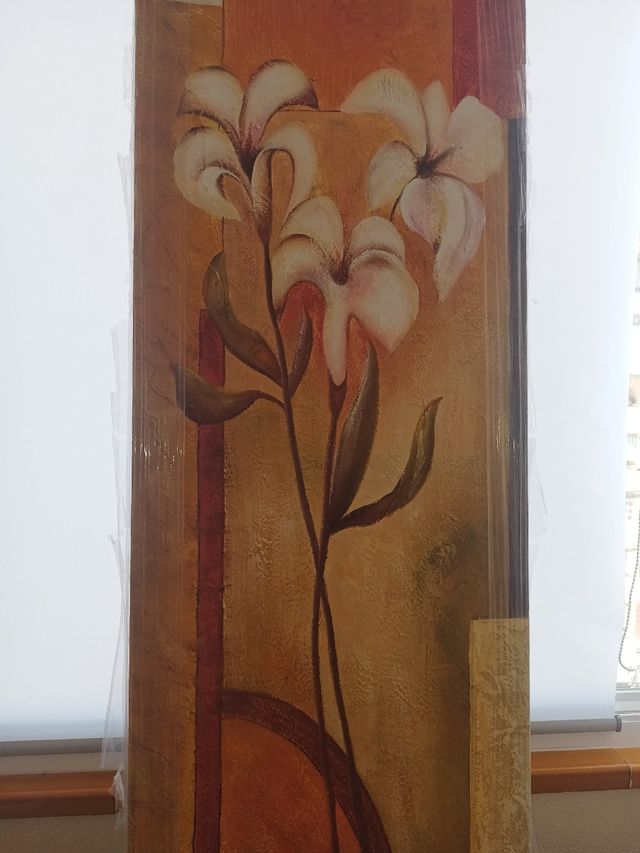 Oleo, flores blancas (nuevo)