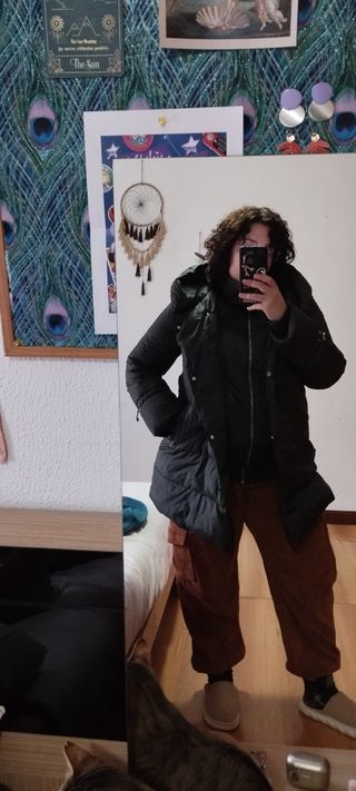 Abrigo de plumón de Zara talla L