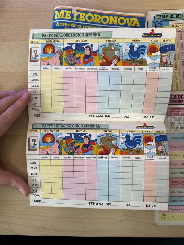 Libro y tablas del juego Meteoronova