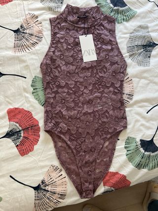 Body encaje calado. Zara talla m. Nuevo