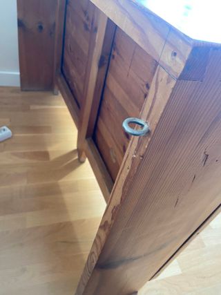 Mesa de madera maciza elevable