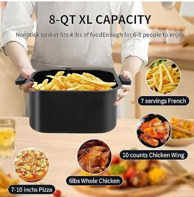 Air Frier Freidora de Aire 8L (NUEVA) CHOLLO!!!