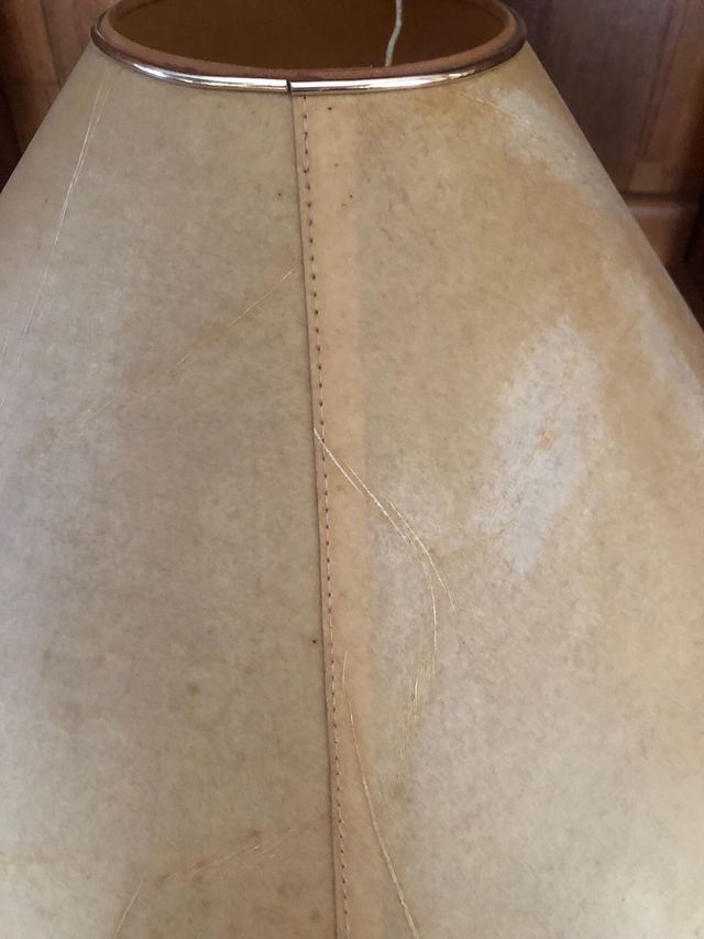 Pantalla de lampara de pie para forrar