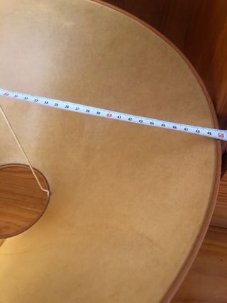 Pantalla de lampara de pie para forrar