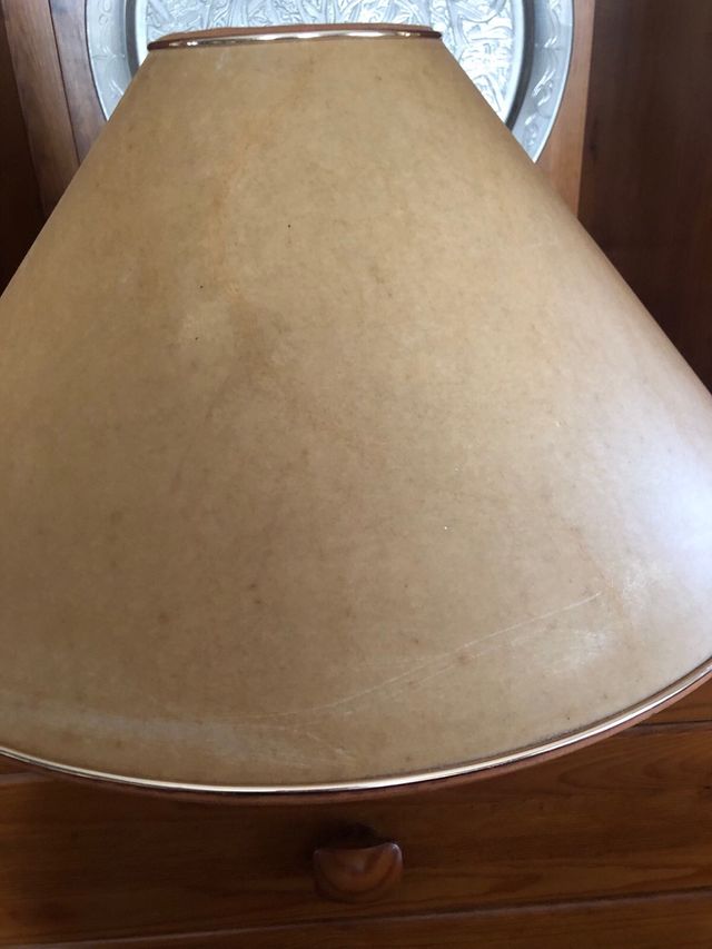 Pantalla de lampara de pie para forrar