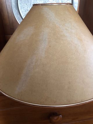 Pantalla de lampara de pie para forrar