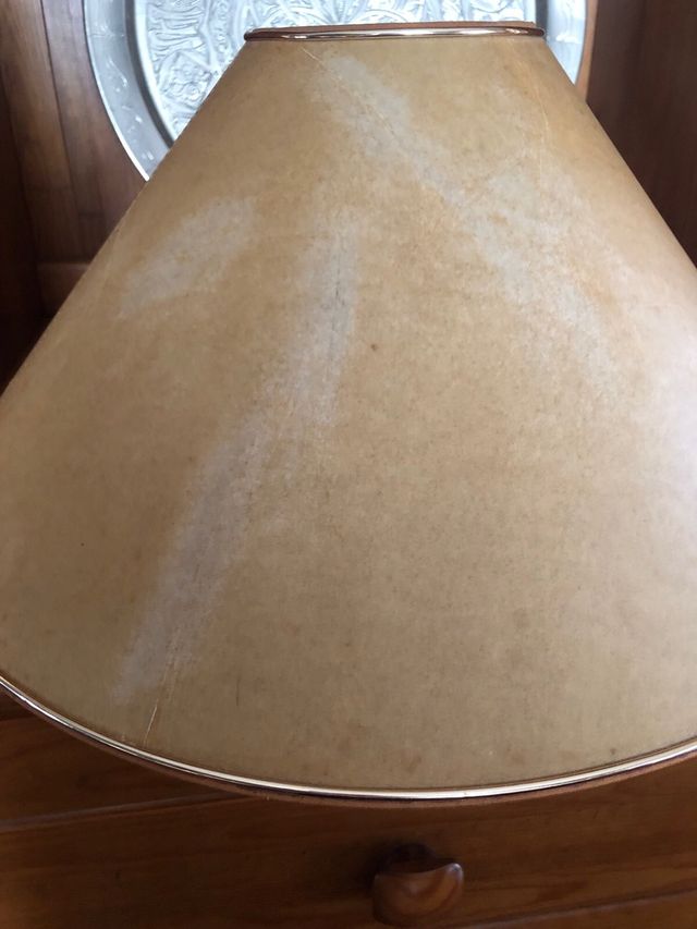 Pantalla de lampara de pie para forrar