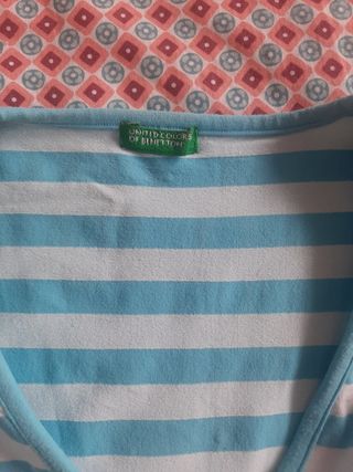 Camiseta de rayas sin mangas Benetton