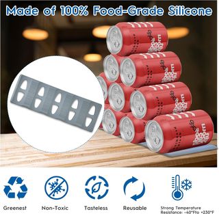 Apilador de Botellas de Silicona Universal 4 pieza