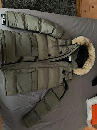 Anorak siksilk verde militar 