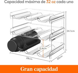 Lifewit Organizador Apilable para Botellas - 9 uds