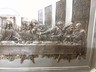 Cuadro Estaño La última cena