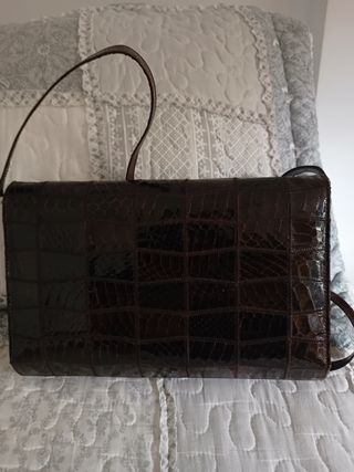 Bolso de piel de cocodrilo 