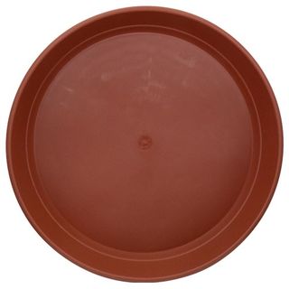 Plato plástico 42 cm color terracota