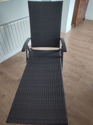 Tumbona NUEVA plegable con ruedas