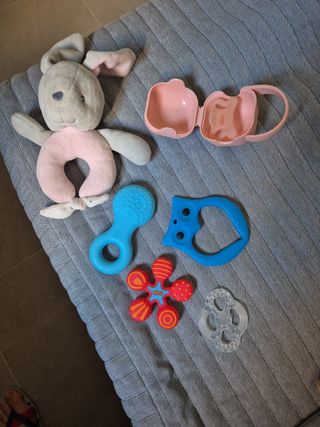 Manta gimnasia bebés con juguetes