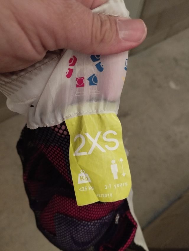 Protezioni da pattinaggio rosa per bambina 2xs