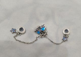 Cadena seguridad Búho Suerte pulsera Pandora Plata