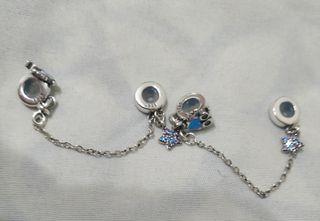 Cadena seguridad Búho Suerte pulsera Pandora Plata