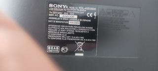 Tv Sony Bravia 40 Pulgadas