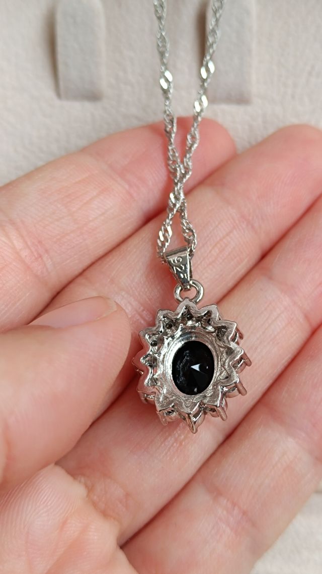 Colgante plata circonita