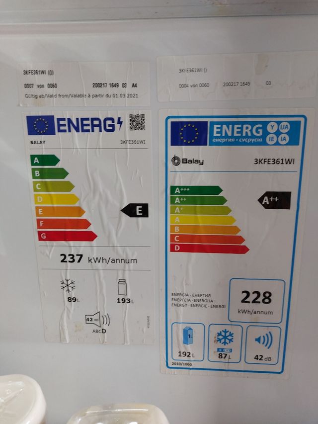 Nevera  combi No Frost blanco 176
