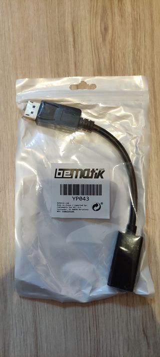 Adaptador HDMI a DisplayPort 