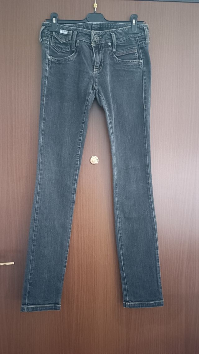 Jeans Skinny nero grigio Benetton tg 42