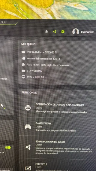 Ordenador Gaming 32GB y GTX 650 TI