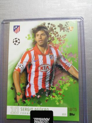 Agüero topps total football atlético 