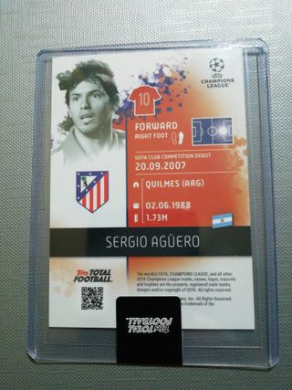 Agüero topps total football atlético 