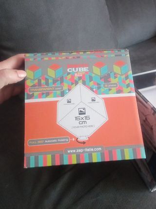 Cubo giratorio de fotos