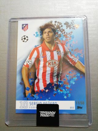 Agüero topps total football atlético 