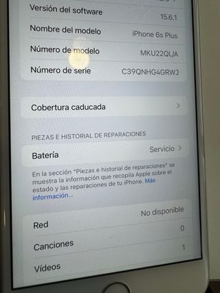 iPhone 6s Plus 16Gb blanco