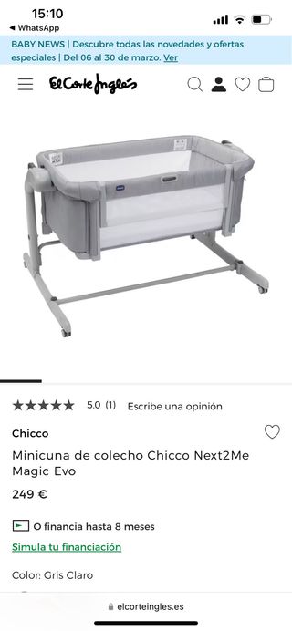 Minicuna chicco next2me