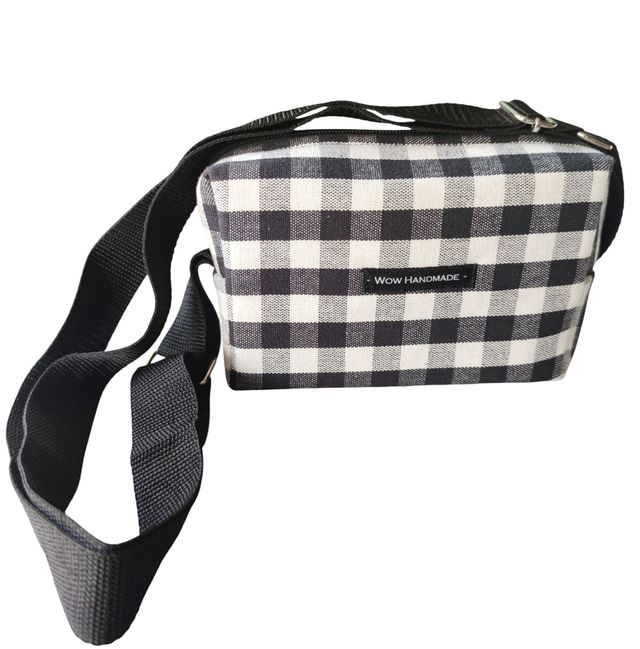 Borsa Box Vichy nera