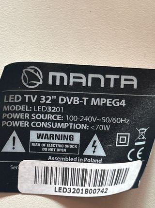 repuesto tv manta 32''