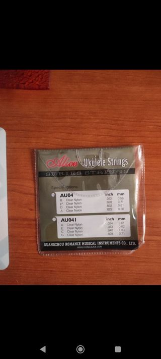 Cuerdas para Ukelele