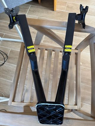 Soporte pared dos monitores