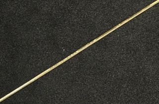 Cadena Serpiente de oro de 18k, 5.08gr, 45cms.