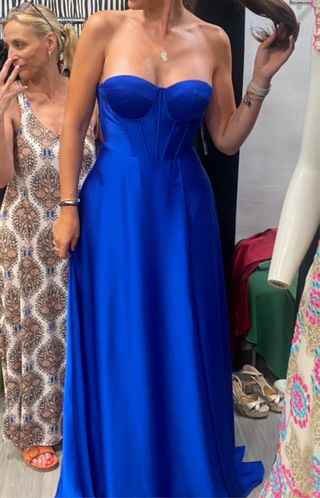Vestido de boda azul