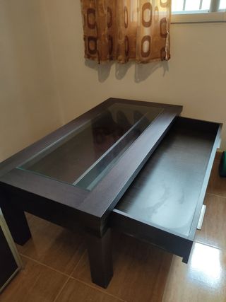 Mesa comedor extensible madera roble