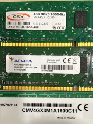 Memoria Ram 4 Gb DDR3