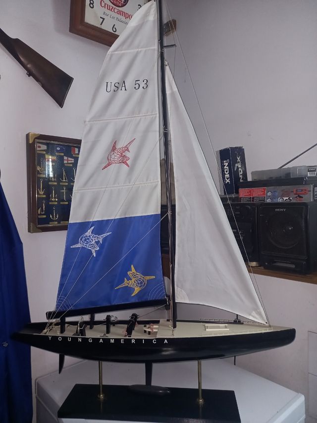 Maqueta Velero Youns América USA 53