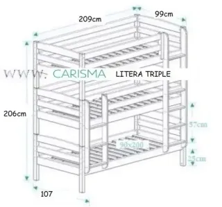 LITERA TRIPLE MADERA LAWRENCE