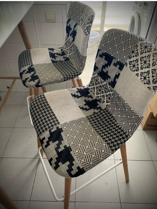 2 Taburetes cocina bar sillas altas