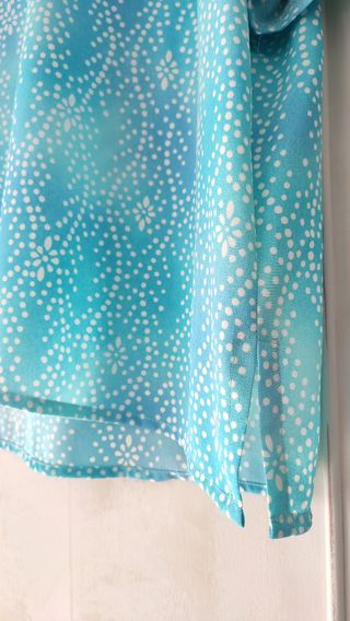 Blusa Turquesa Estampada