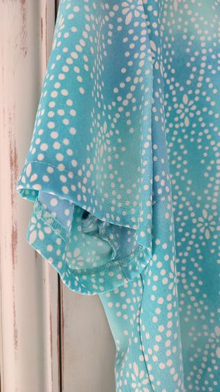 Blusa Turquesa Estampada