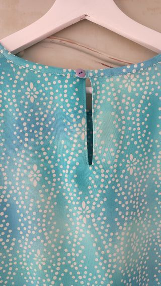 Blusa Turquesa Estampada